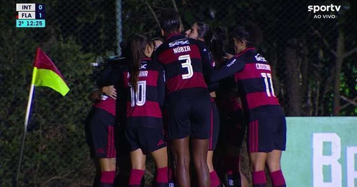 Flamengo supera Internacional e avança na classificação do Brasileirão Feminino