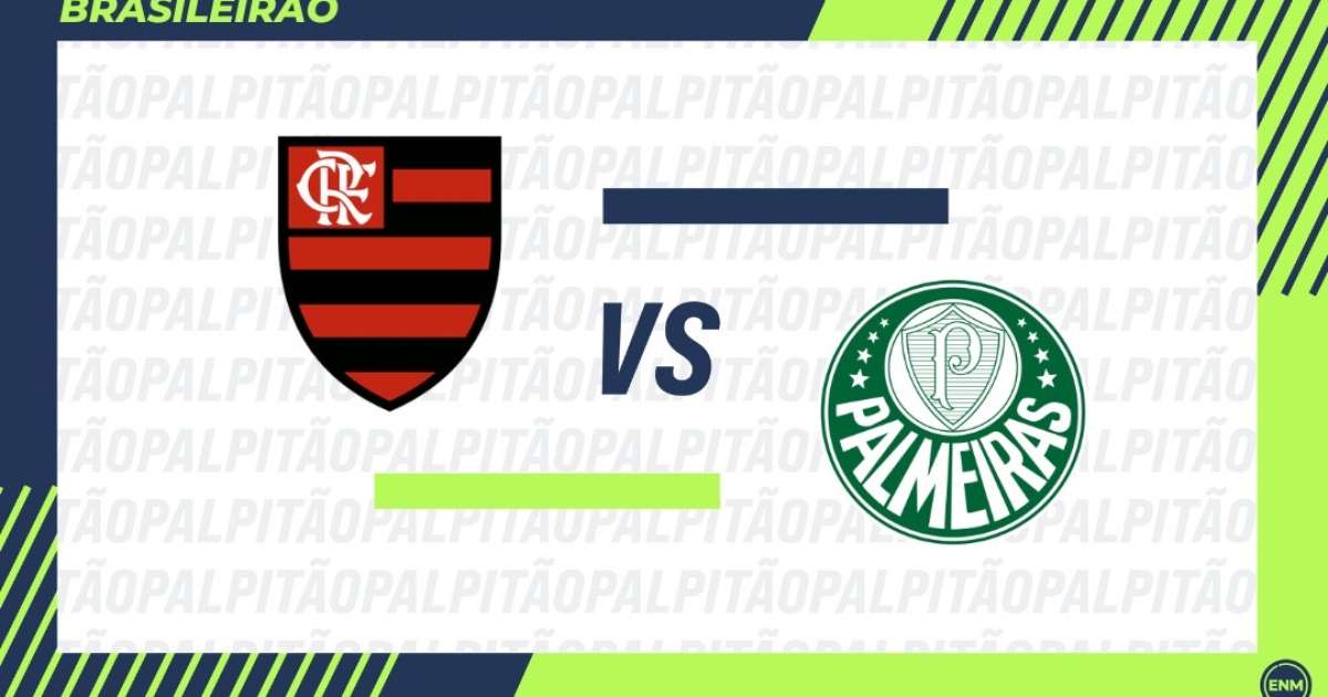 Flamengo recebe o Palmeiras em confronto direto pela liderança do Brasileirão