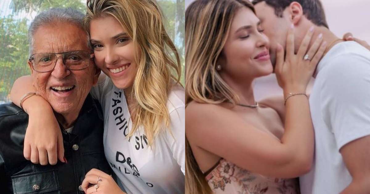 Maria Fernanda Nóbrega é pedida em casamento e detalhe em noivo chama atenção: 'Jamais'
