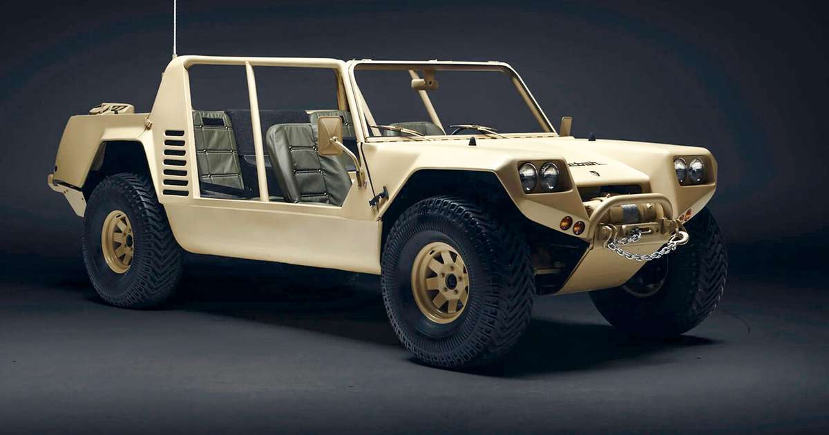 Lamborghini tentou vender veículo off-road para o Exército dos EUA: hoje, é um item de colecionador tão raro que nem os pneus podem ser trocados