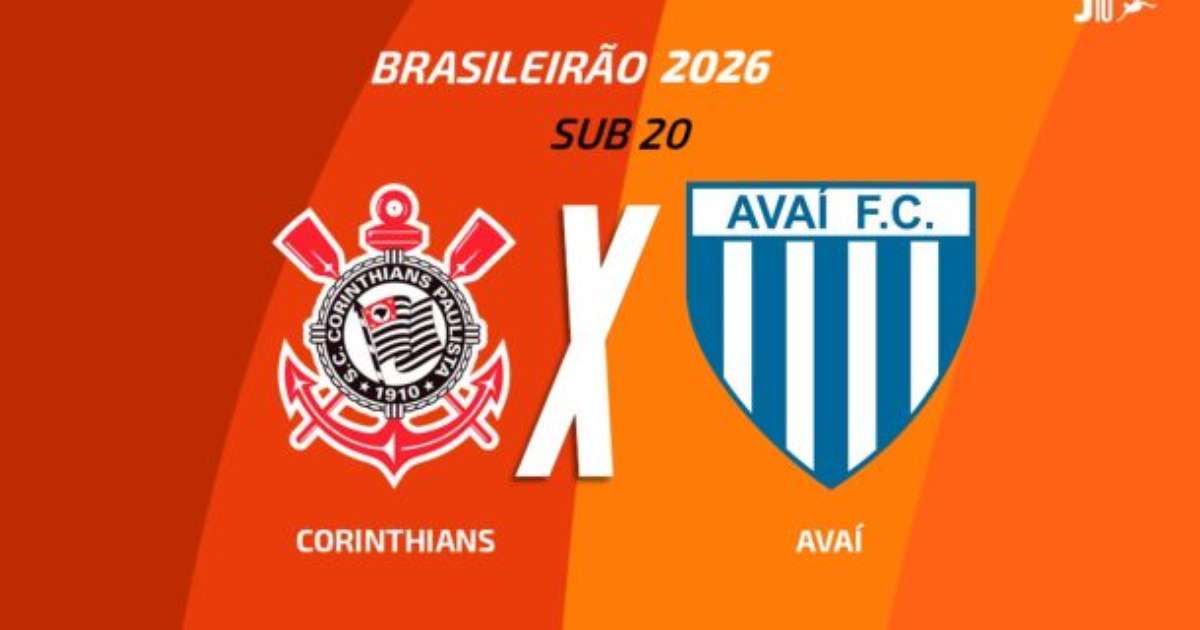 Corinthians x Avaí (Sub-20): onde assistir, escalações e arbitragem