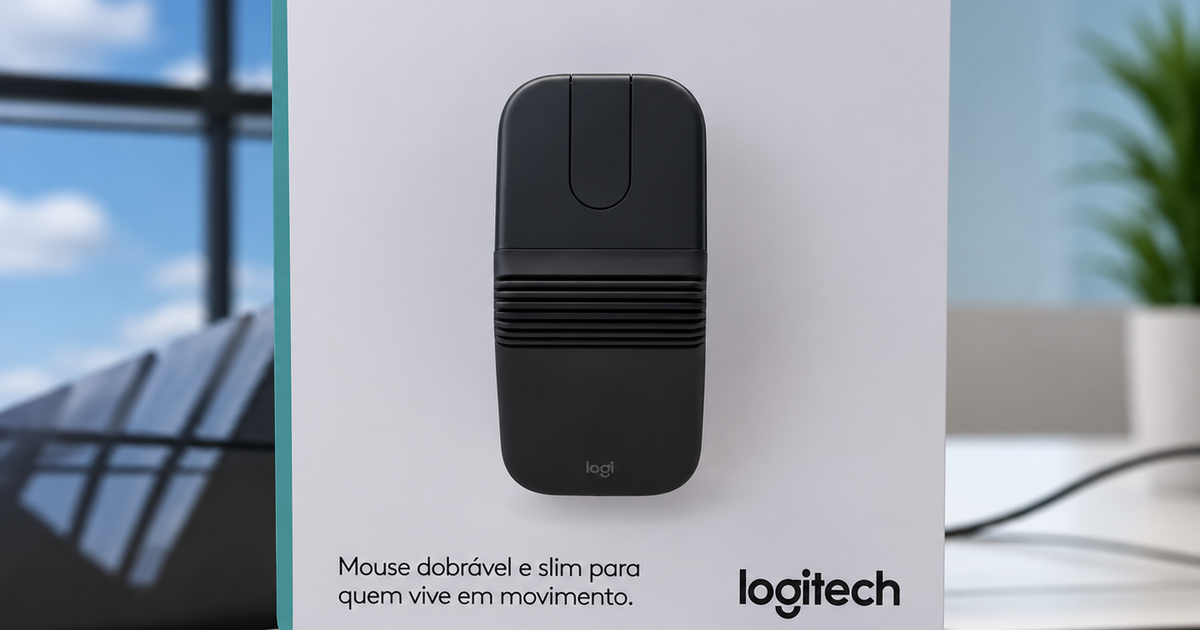 Logitech Fold Logitech Mobi Fold: a marca lançou um mouse que dobra ao meio para ...
