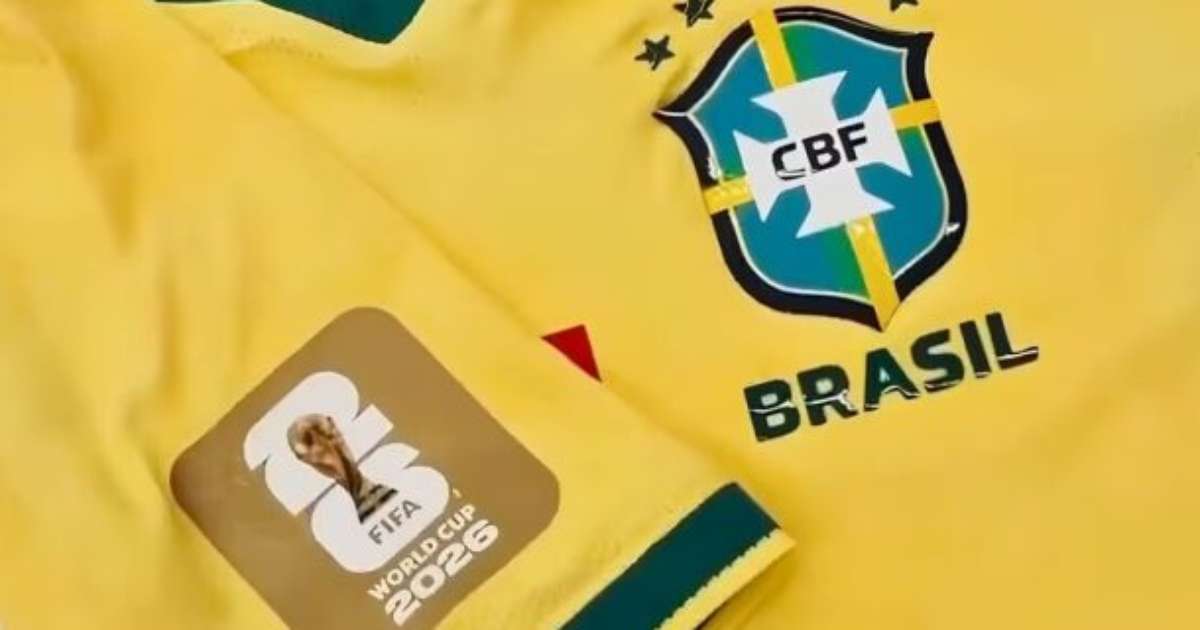 Brasil estreia na Copa com patch exclusivo para campeões mundiais no uniforme