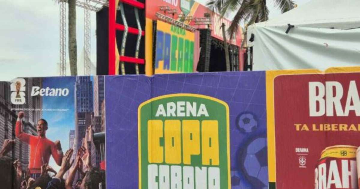Copacabana vive clima de Copa e deve receber 10 mil para jogo de estreia