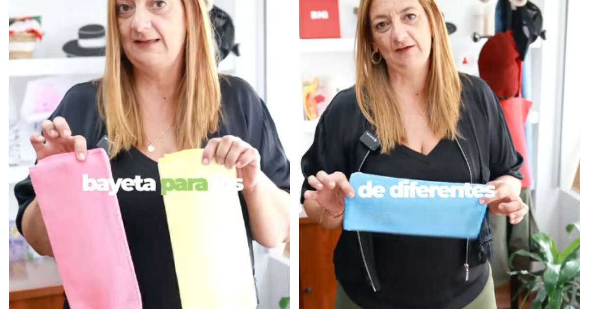 As cores dos panos de microfibra não são aleatórias: elas formam um código para limpar corretamente cada área da casa