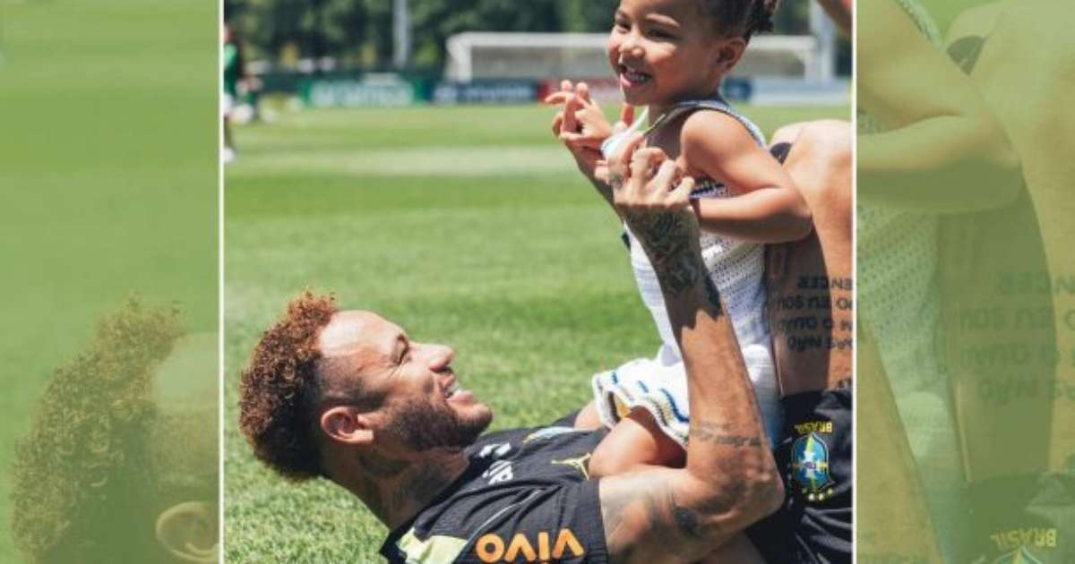 Filha de Neymar, Mavie encontra o Canarinho Pistola e protagoniza momento fofo na Seleção