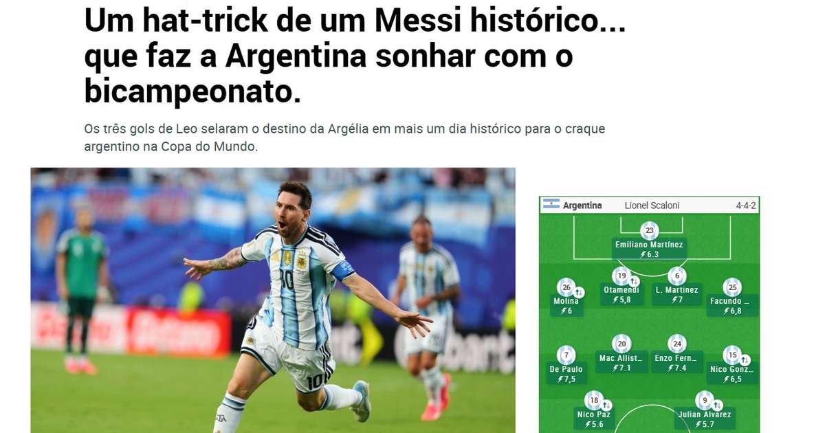 'Deslumbrante' e 'histórico': recorde de Messi repercute na imprensa internacional