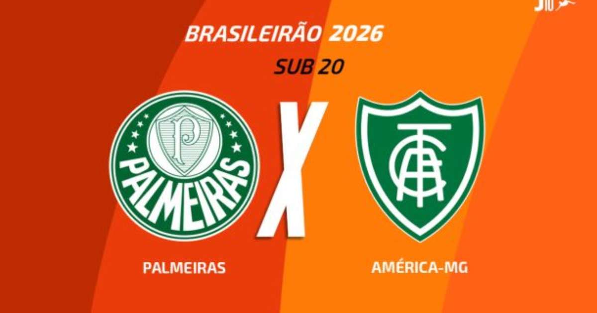 Palmeiras x América-MG (Sub-20): onde assistir, escalações e arbitragem