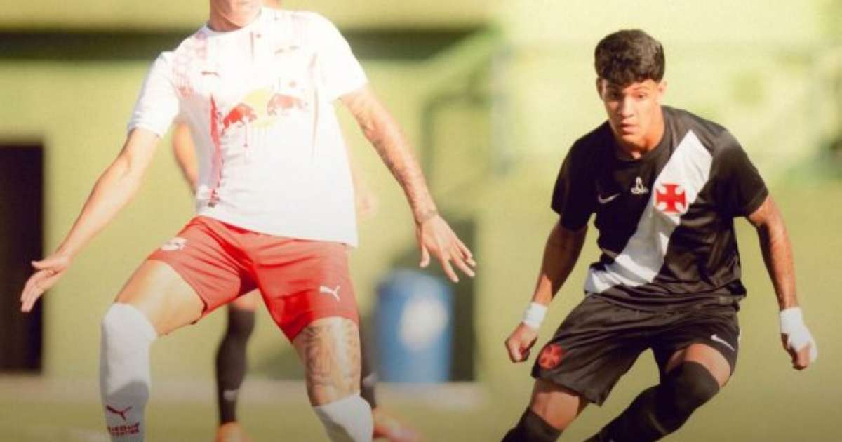 Com expulsão, Vasco tropeça em casa e perde para o Bragantino no Brasileirão Sub-20