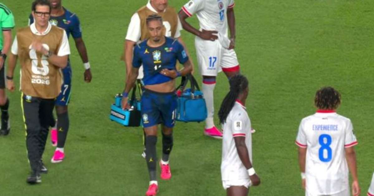 O que se sabe sobre lesão de Raphinha contra o Haiti