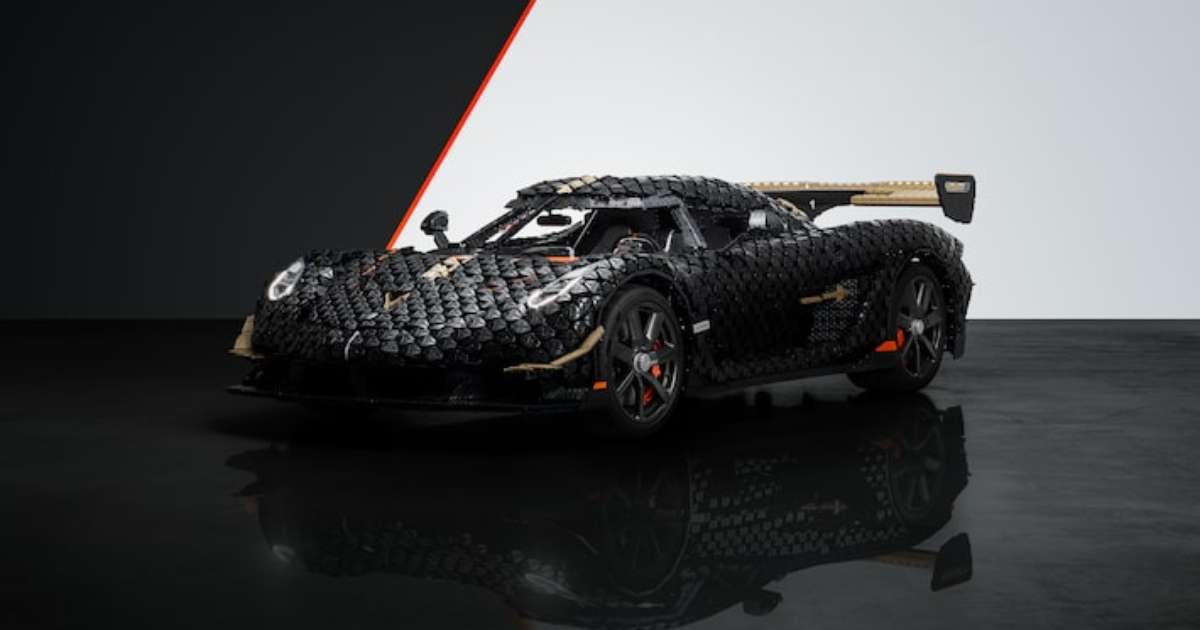 Lego recria Koenigsegg Sadair's Spear em tamanho real e bate recorde de velocidade