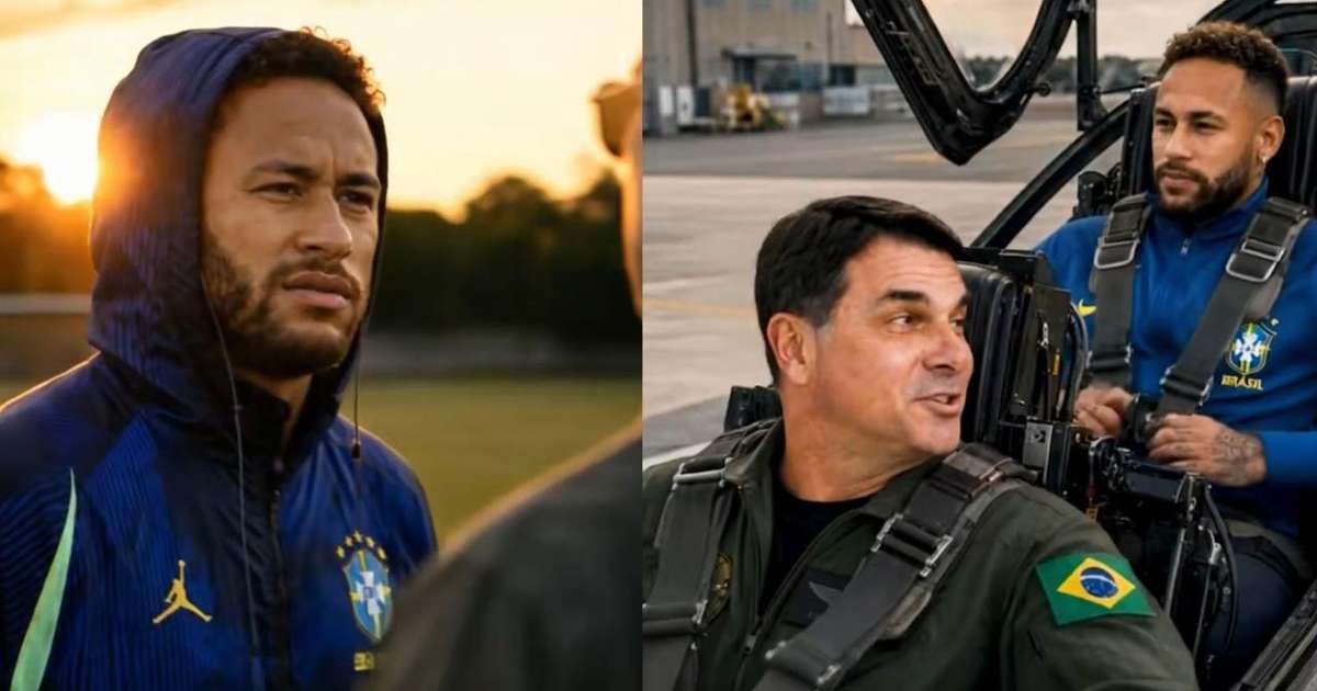 Após Lula criticar Neymar, Flávio Bolsonaro faz vídeo com IA levando jogador para a Copa