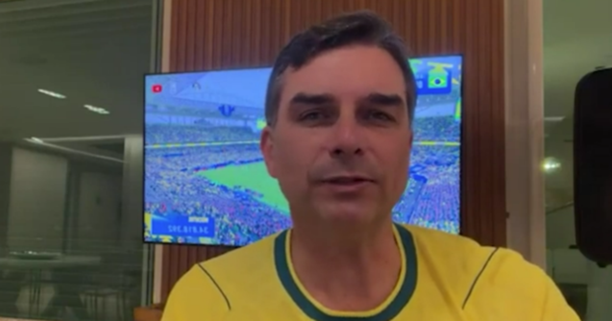 'Hoje é dia de jogo, nada nem ninguém me aborrece', diz Flávio após Michelle citar desrespeito do enteado