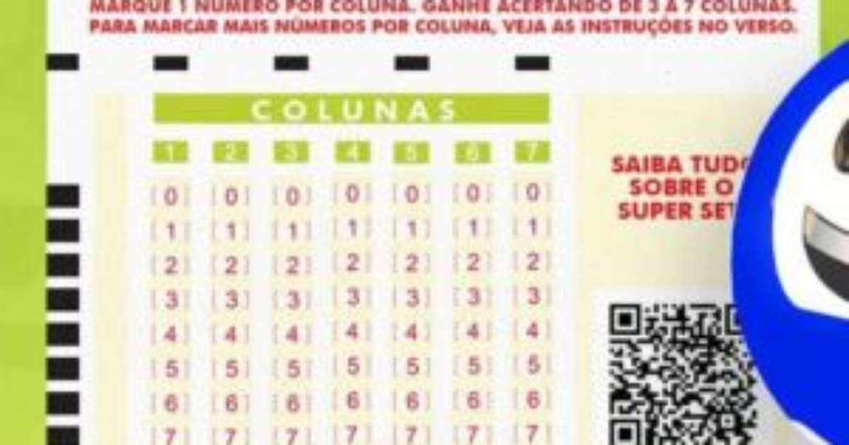 Super Sete 866 acumula R$ 2,5 milhões; 2 apostas ganham R$ 15,7 mil