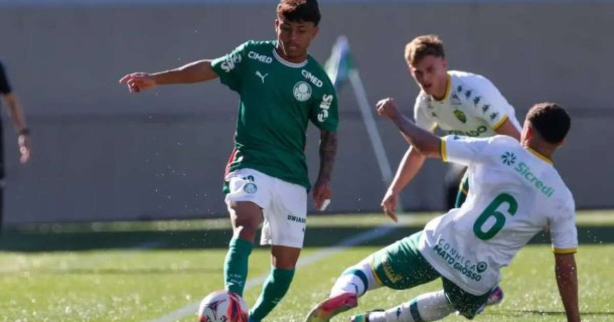 Palmeiras perde para o Cuiabá, mas enfrenta Corinthians no Brasileiro Sub-20