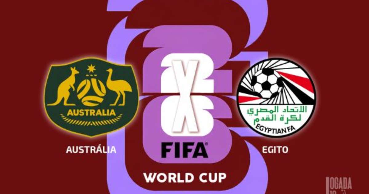 Austrália x Egito, com comentários e estatísticas a partir das 14h
