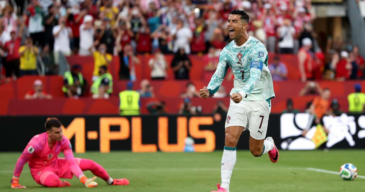 Cristiano Ronaldo faz primeiro gol em mata-mata de Copa contra Croácia e acaba com tabu