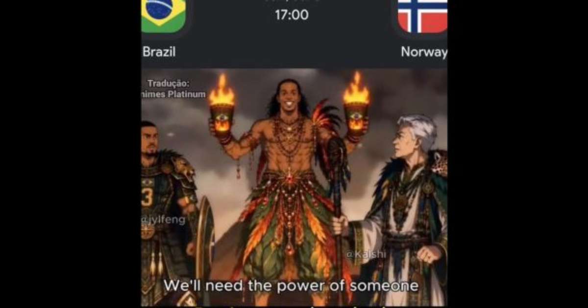 Brasil x Noruega vira anime antes da decisão na Copa