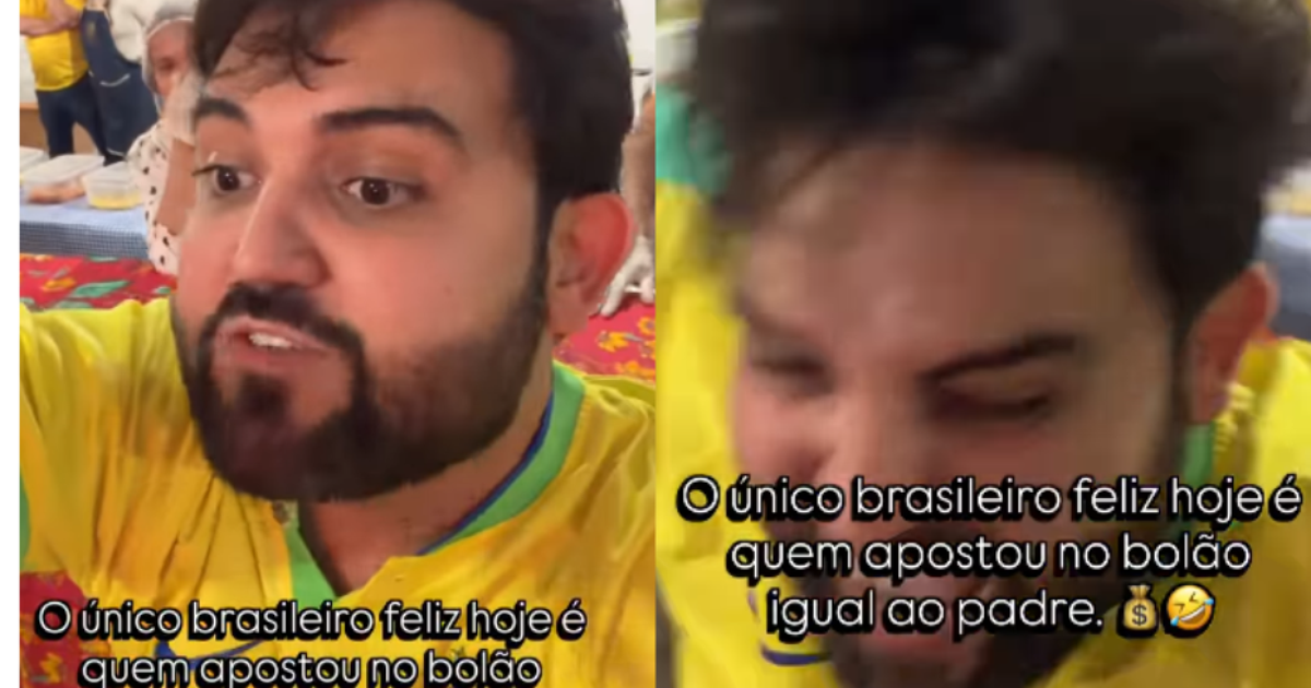 Padre ganha bolão ao cravar derrota do Brasil para a Noruega: 'Nunca comemorei tanto'
