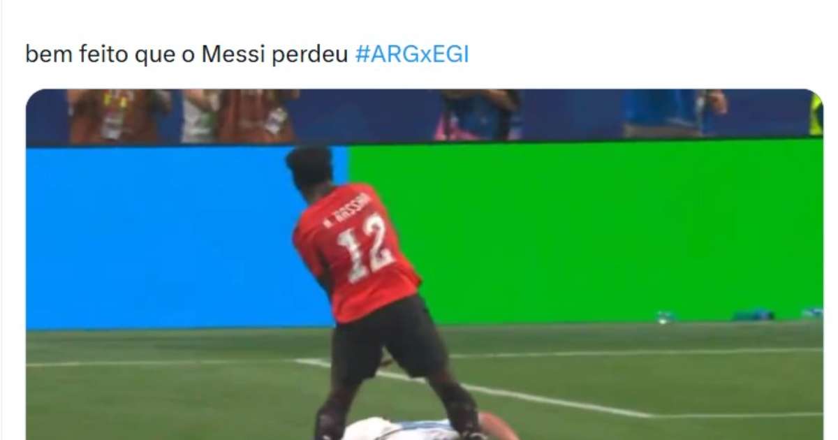 Web vê favorecimento da Fifa à Argentina após derrota do Egito na Copa do Mundo; veja