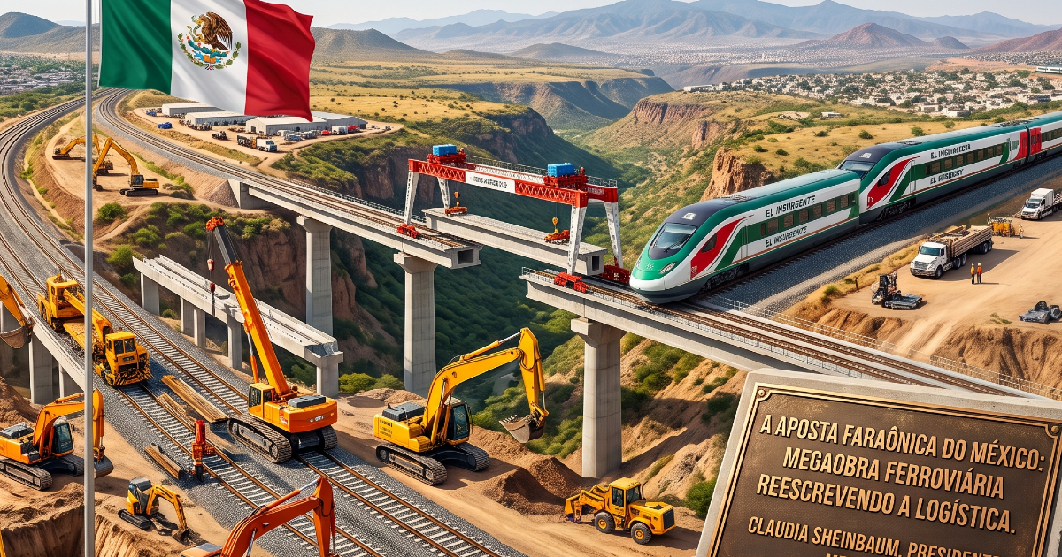 A aposta faraônica do México: país se inspira na China e planeja megaobra ferroviária implacável que promete reescrever a logística do país