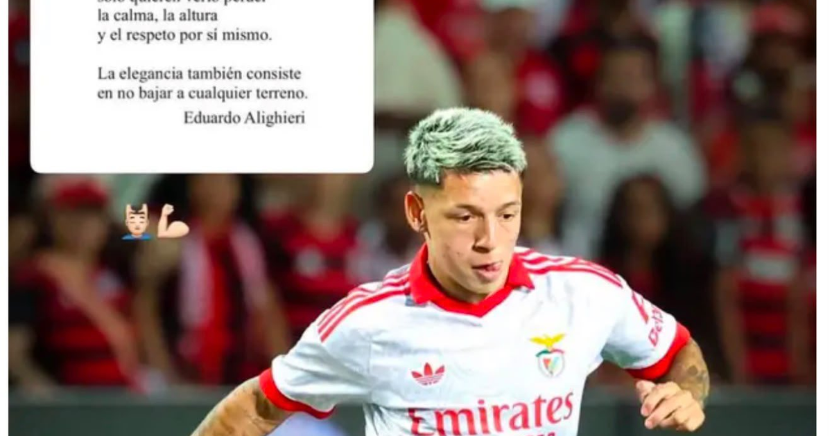 Atacante argentino se pronuncia e direta torcida do Flamengo