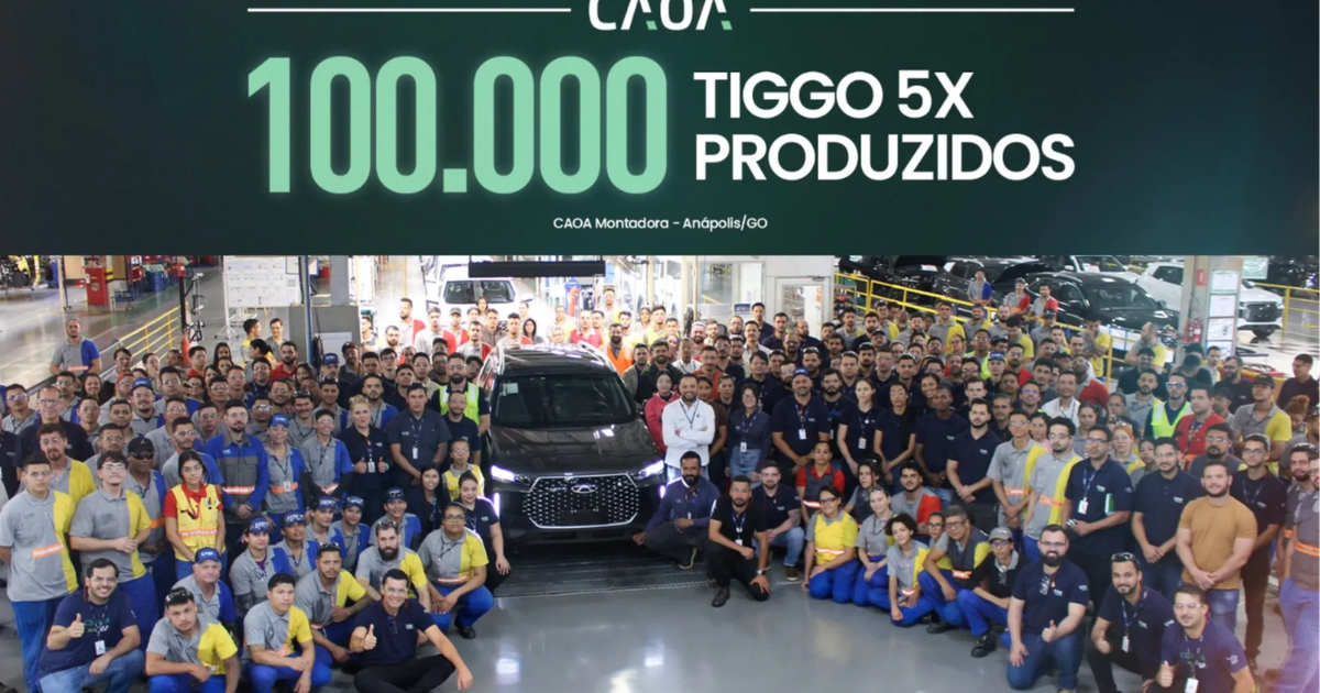CAOA Chery Tiggo 5x atinge 100 mil unidades produzidas no Brasil e reforça sucesso entre os SUVs