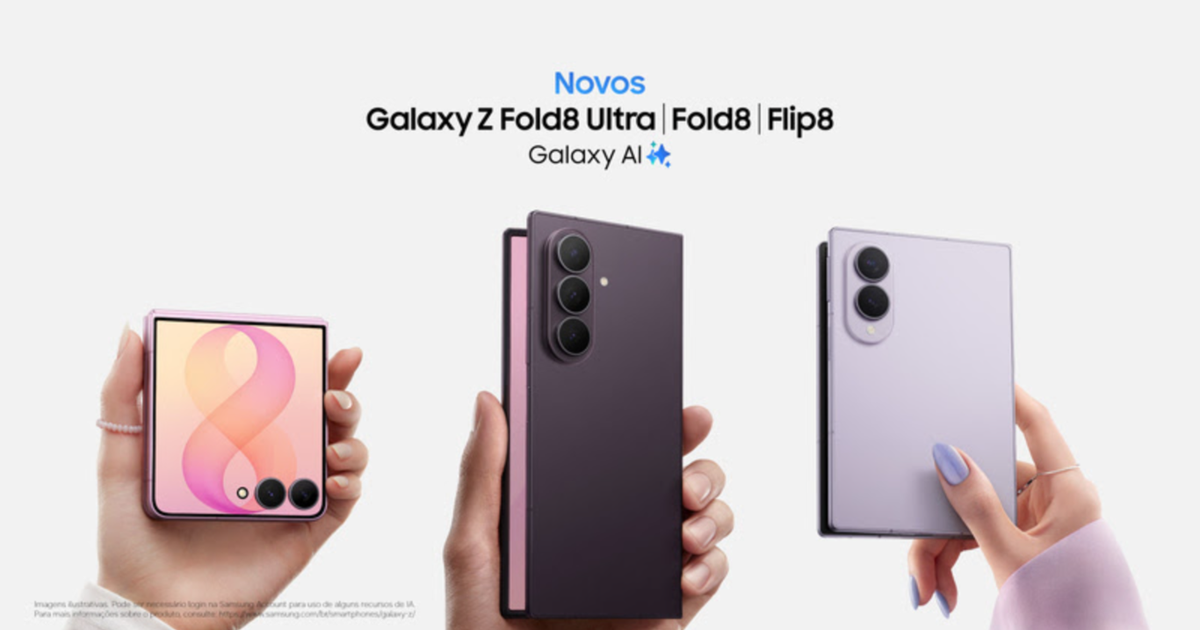 Samsung anuncia nova geração de dobráveis, mas brasileiro ainda vai ter que esperar para saber o preço