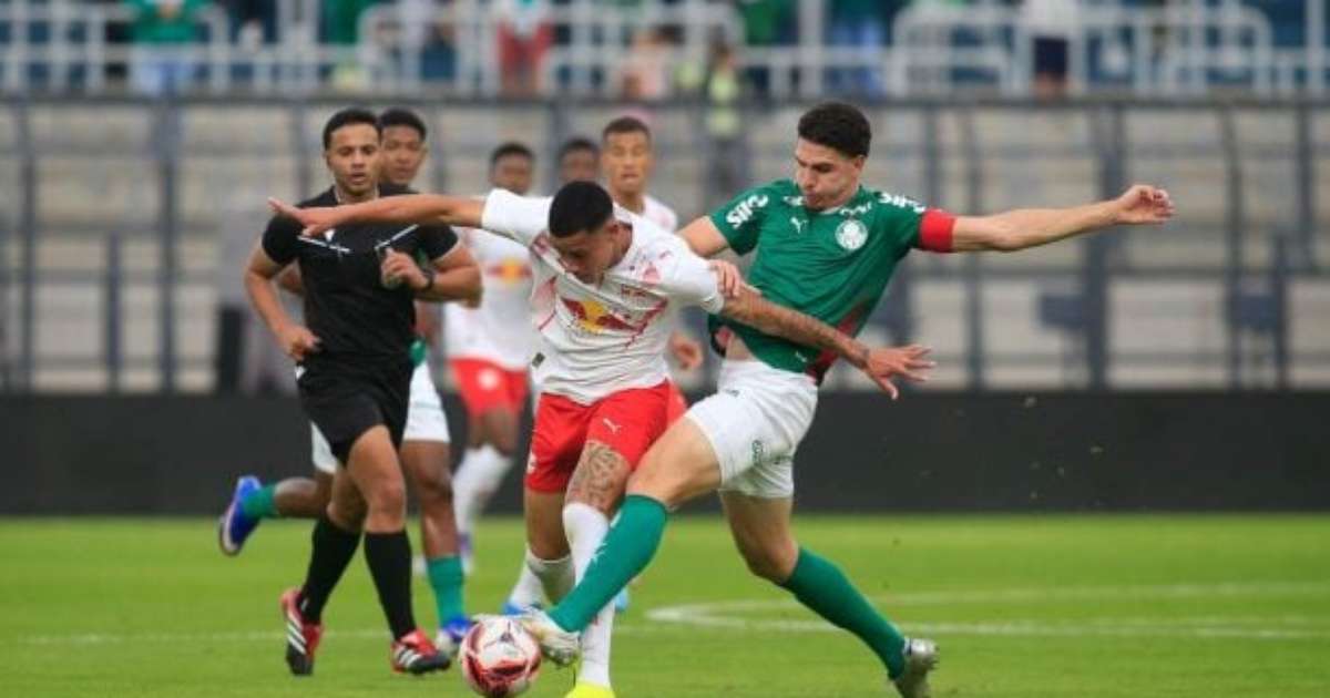 Bragantino e Palmeiras oferecem espetáculo e empatam na semifinal do Brasileirão Sub-20