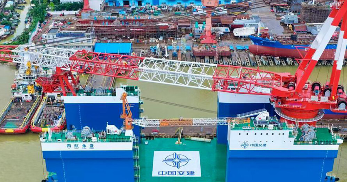 O novo monstro naval da China tem uma missão estranha: afundar antes de começar a trabalhar