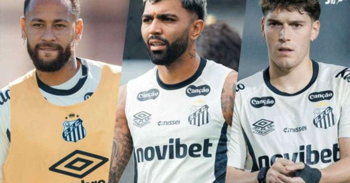 Cuca busca encaixar trio com Neymar, Gabigol e Rollheiser no Santos