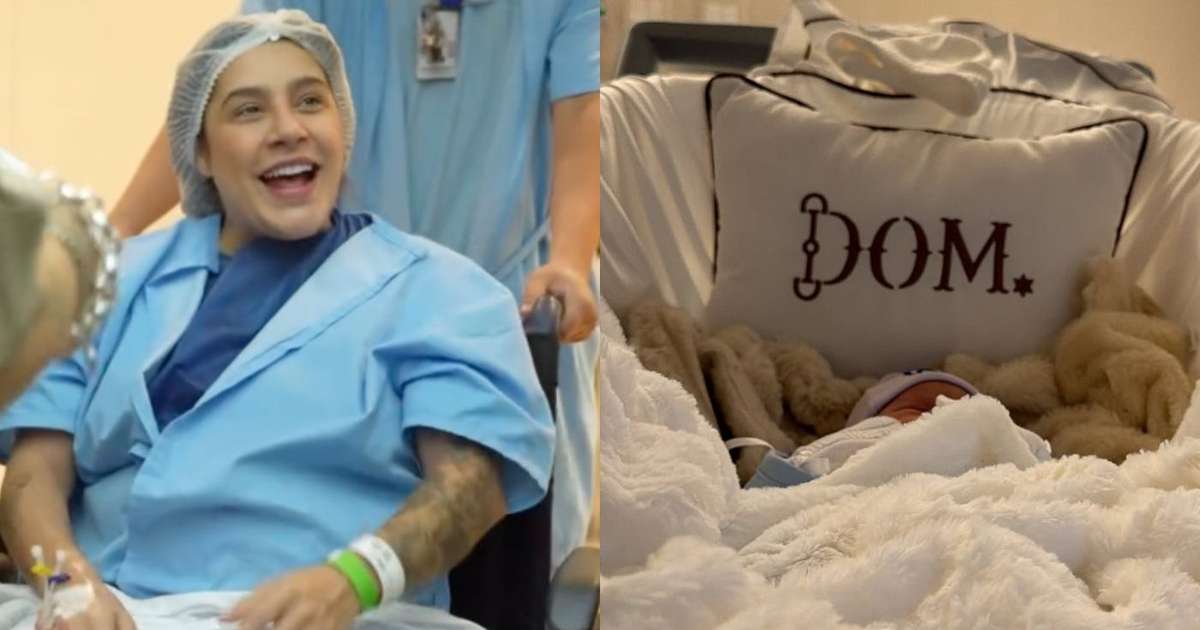 'O maior amor do mundo em meus braços': Lauana Prado publica primeiras fotos do nascimento do primeiro filho, Dom, e emociona a web; veja!