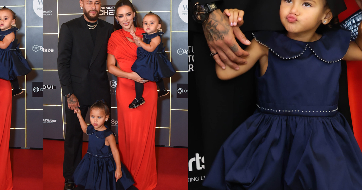 Neymar usa relógio de R$ 2 milhões; Bruna Biancardi aposta em vestido vermelho com recortes e filhas roubam a cena em leilão beneficente; veja fotos!