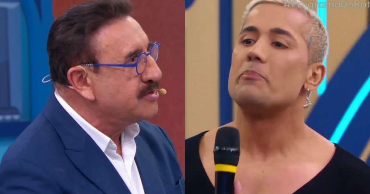 Ratinho surpreende cantor sertanejo ao vivo com comentário homofóbico: 'Você tá com uma cara de'