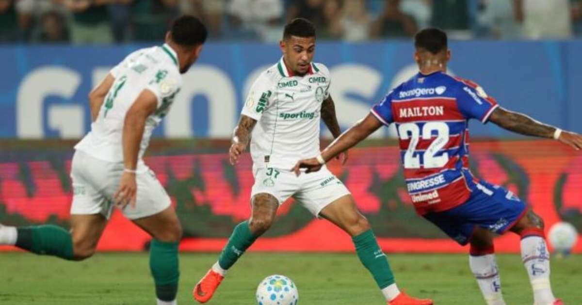 Palmeiras é superado pelo Fortaleza, mas garante vaga nas quartas de final da Copa do Brasil