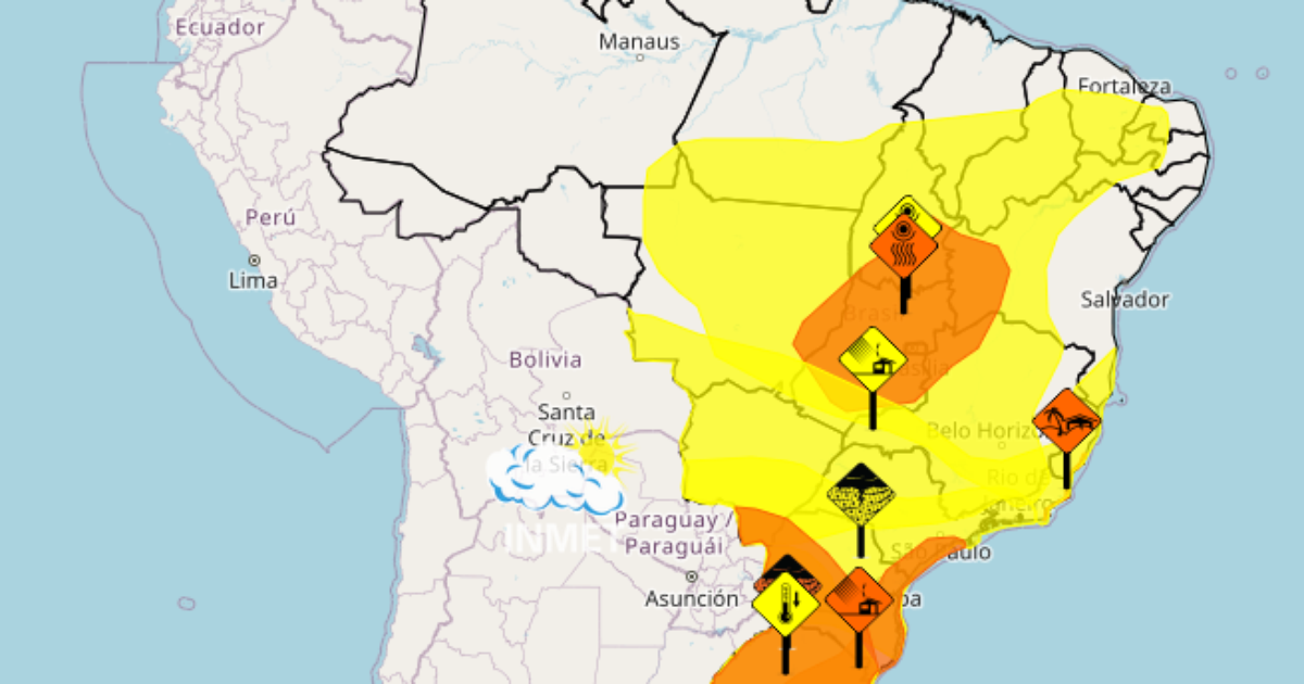 'Ciclone-bomba': tempestades e vendavais devem atingir 11 estados na sexta-feira, alerta Inmet