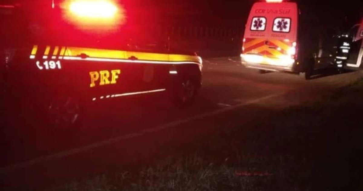 Capotamento seguido de incêndio deixa dois mortos e três feridos na BR-392