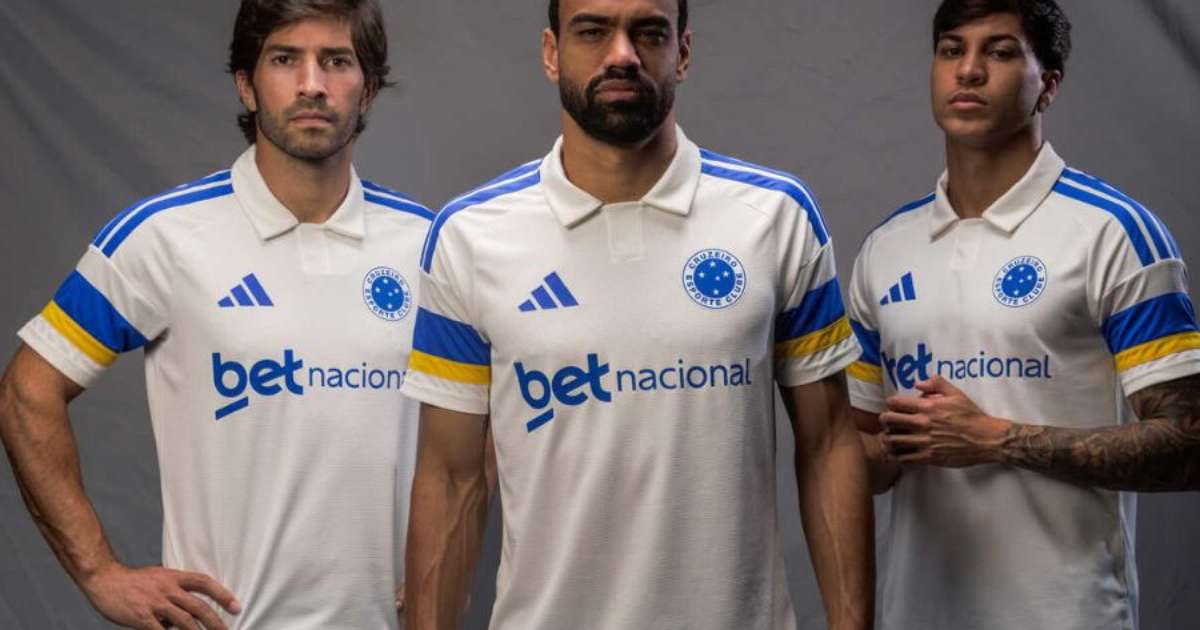 Com detalhes em amarelo, Cruzeiro apresenta novo uniforme