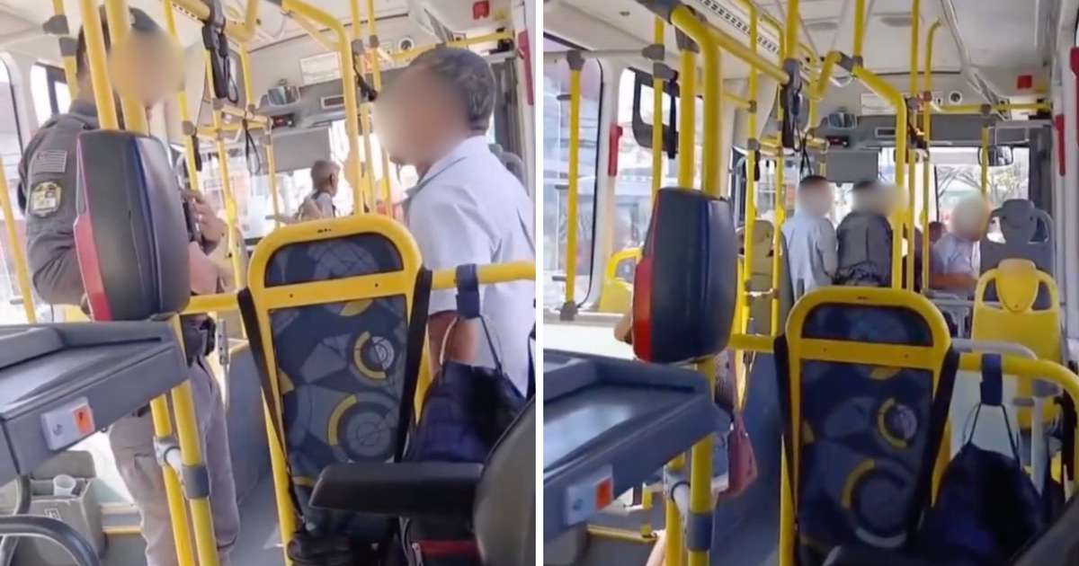 Policial militar retira motorista de ônibus à força durante abordagem em SP