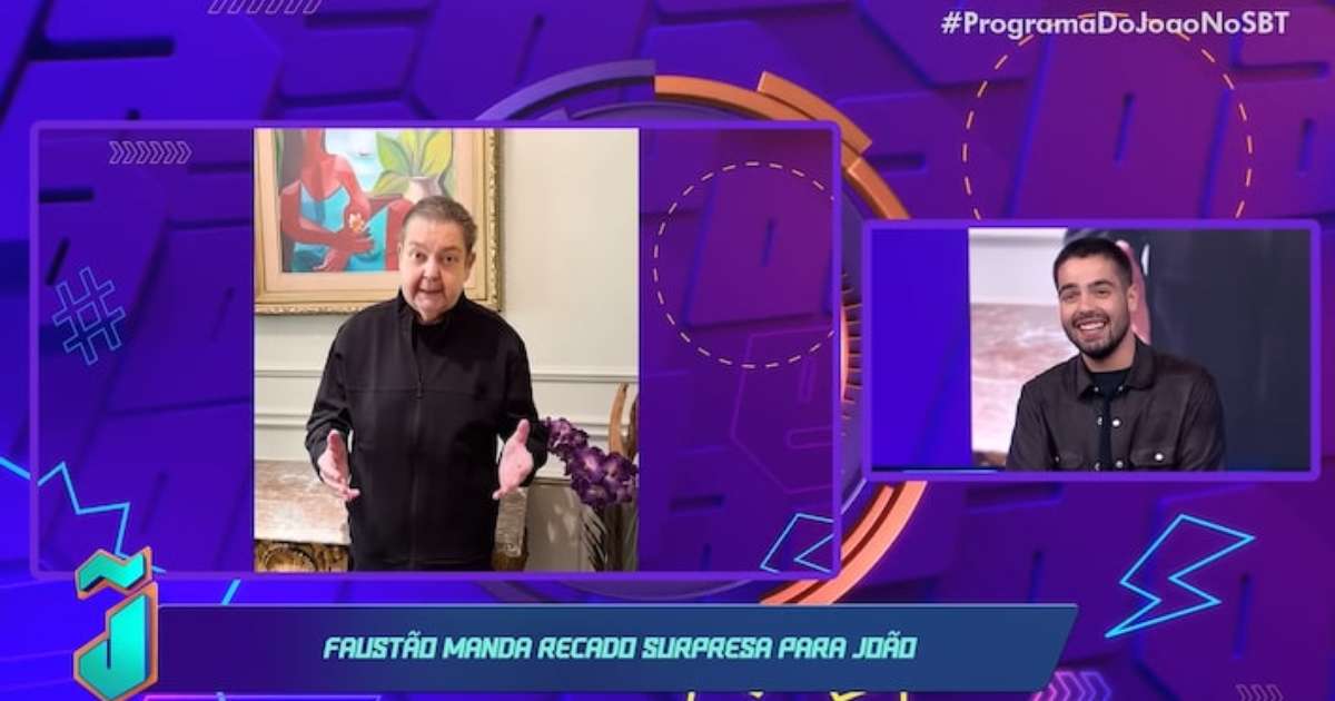 Faustão faz homenagem tocante ao filho no Programa do João