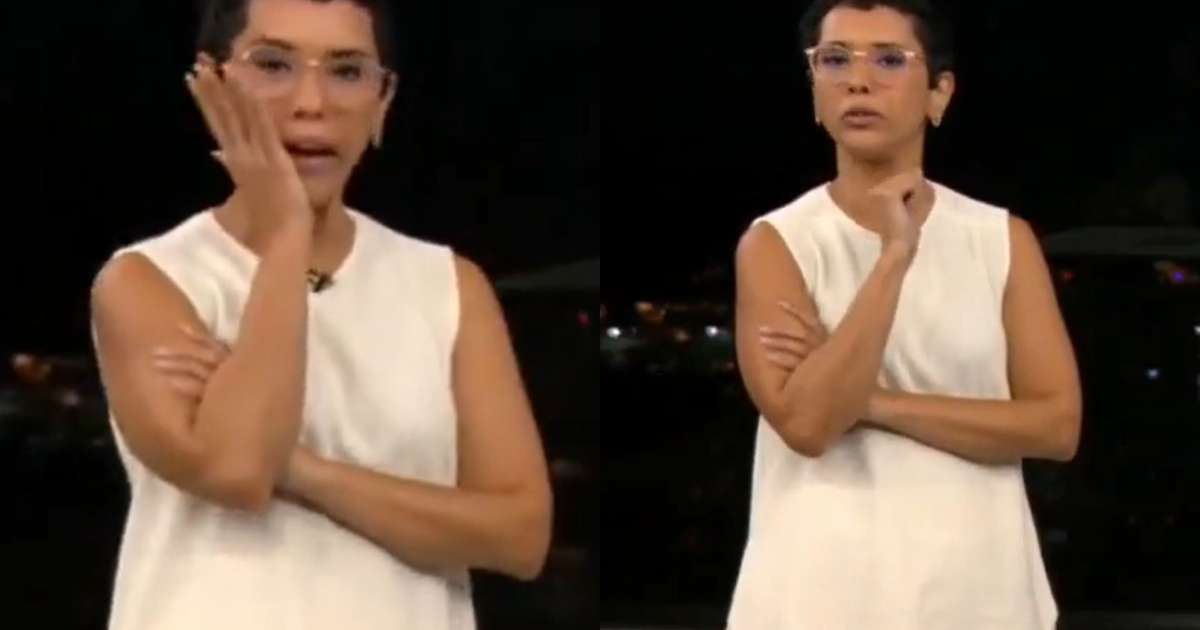 Apresentadora da Globo se emociona com recado de garoto para pai falecido; assista