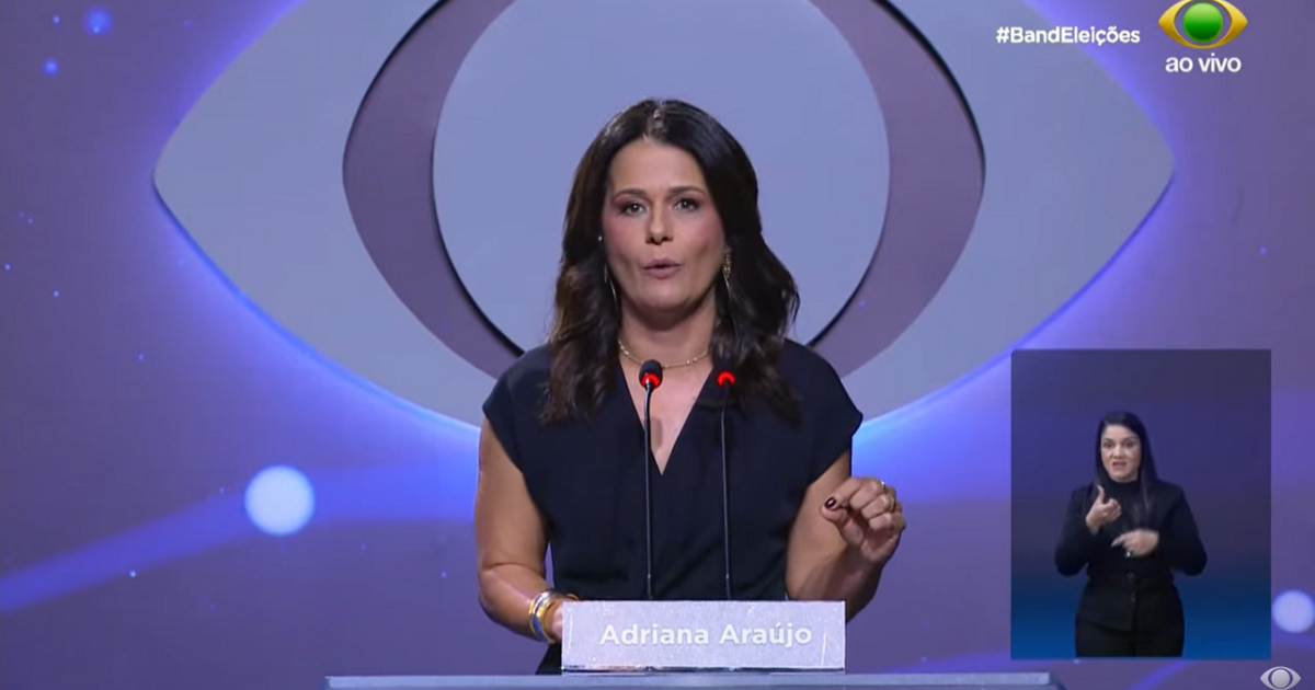 Adriana Araújo se desculpa após erro durante debate da Band com candidatos ao governo do Rio