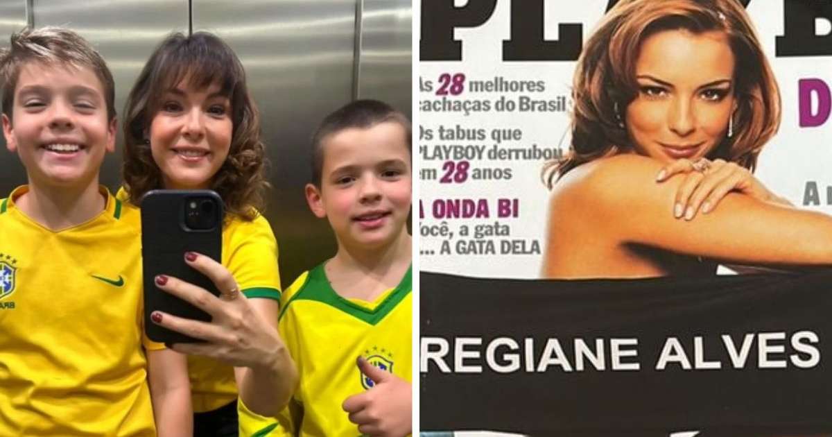 Regiane Alves, 47 anos: "Não me arrependo porque, se a gente voltar no tempo, a Playboy tinha uma coisa muito de status"