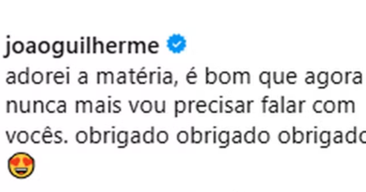 João Guilherme corta laços com VEJA após polêmica de lista