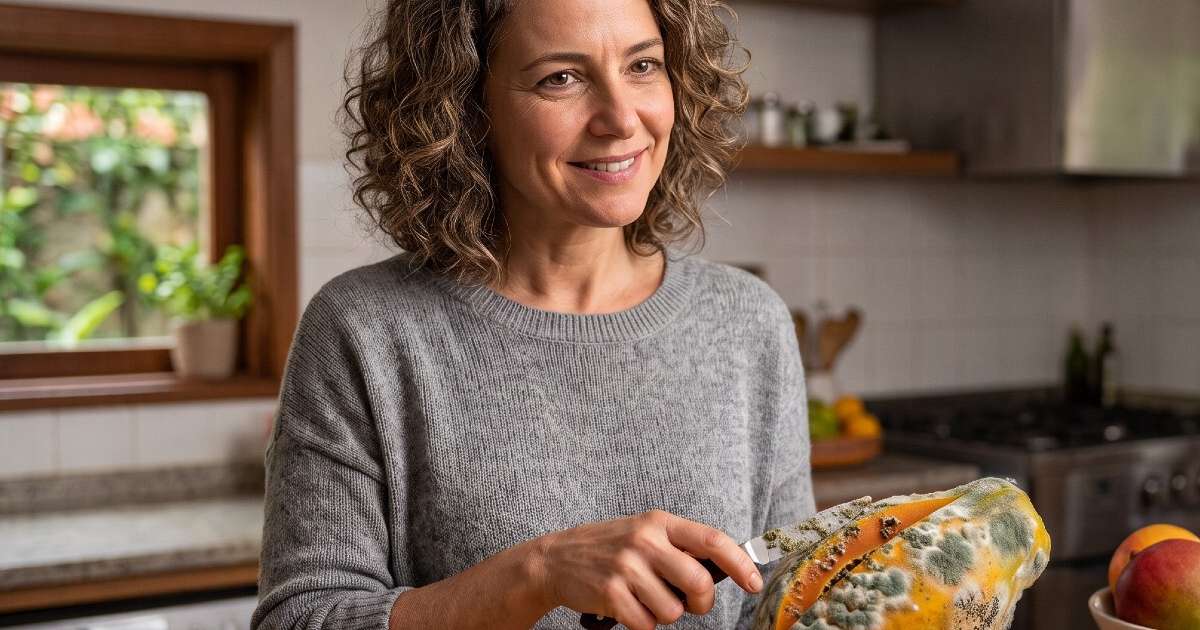 Fabiana Borelli, nutricionista, sobre cortar a parte mofada das frutas: "Cuide da sua saúde da melhor maneira possível. O que você não conseguir, tá tudo bem, a gente é feito pra pra isso"