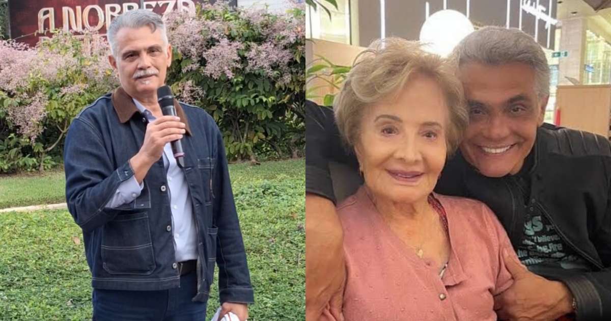 Tarcísio Filho representa os pais em homenagem da Globo e explica ausência de Glória Menezes: 'Assoberbada'