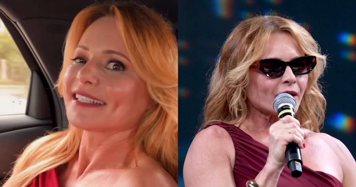 O que aconteceu? Rita Guedes choca ao revelar o motivo dos óculos de sol no 'Domingão': 'Ainda dentro'