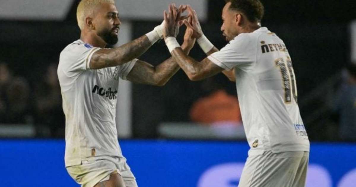 Neymar e Gabigol em sintonia: dupla impulsiona reação do Santos