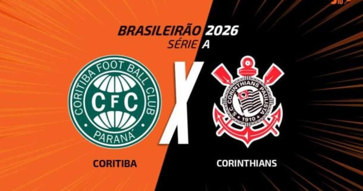 Coritiba e Corinthians se enfrentam em duelo decisivo no Brasileirão, ao vivo às 18h