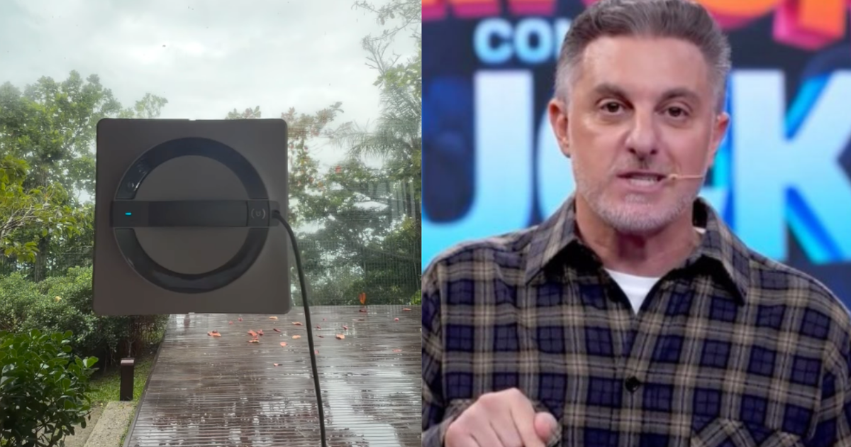 Luciano Huck apresenta robô de R$ 4 mil para limpar janelas de sua mansão